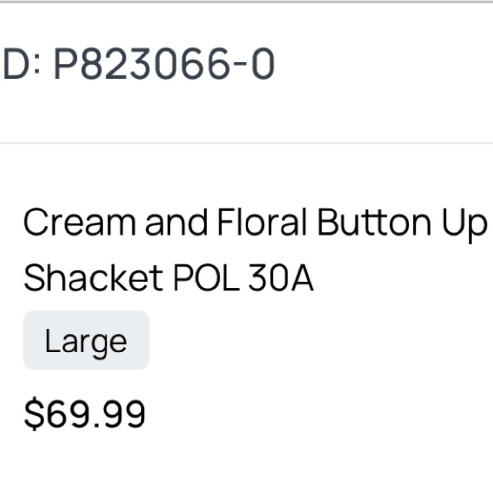 POL Floral Cream Utility Jacket - Picture 6 of 6